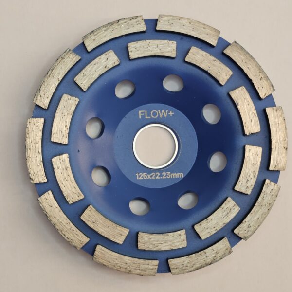 FLOW+ Diamantslipskiva 125 mm (M14) – för grovslipning